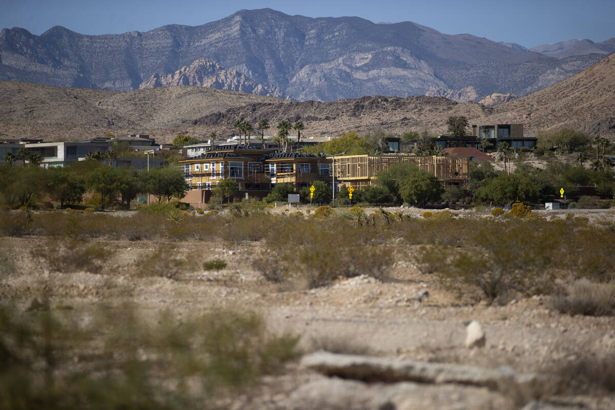 Station Casinos-owned land at the corner of Town Center Drive and Flamingo Road in Las Vegas, T ...