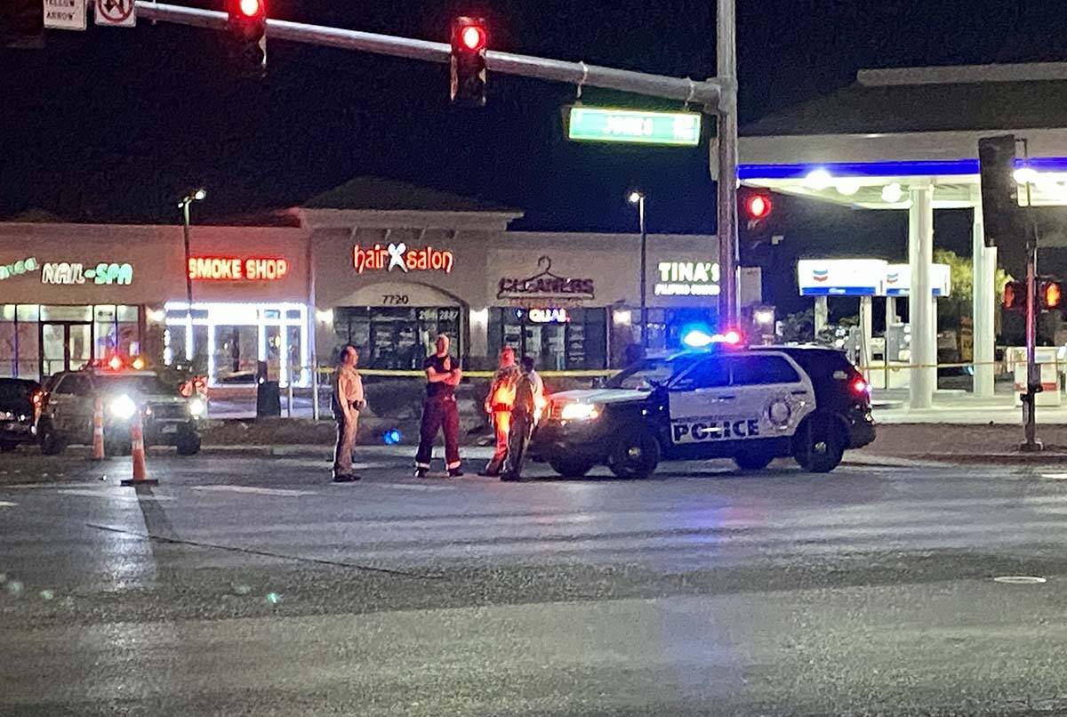 Las Vegas police are investigating a homicide near the intersection of South Jones Boulevard an ...