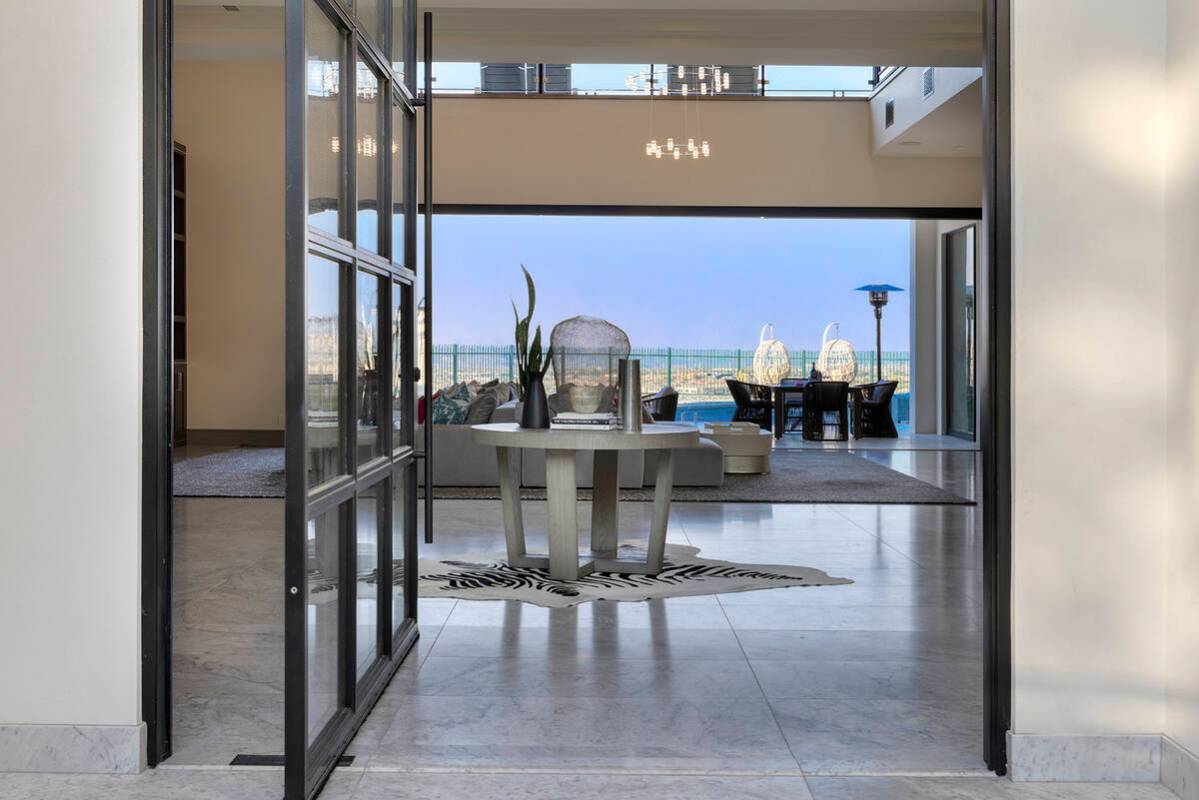 It has a Santa Barbara modern style. (Las Vegas Sotheby’s International Realty)