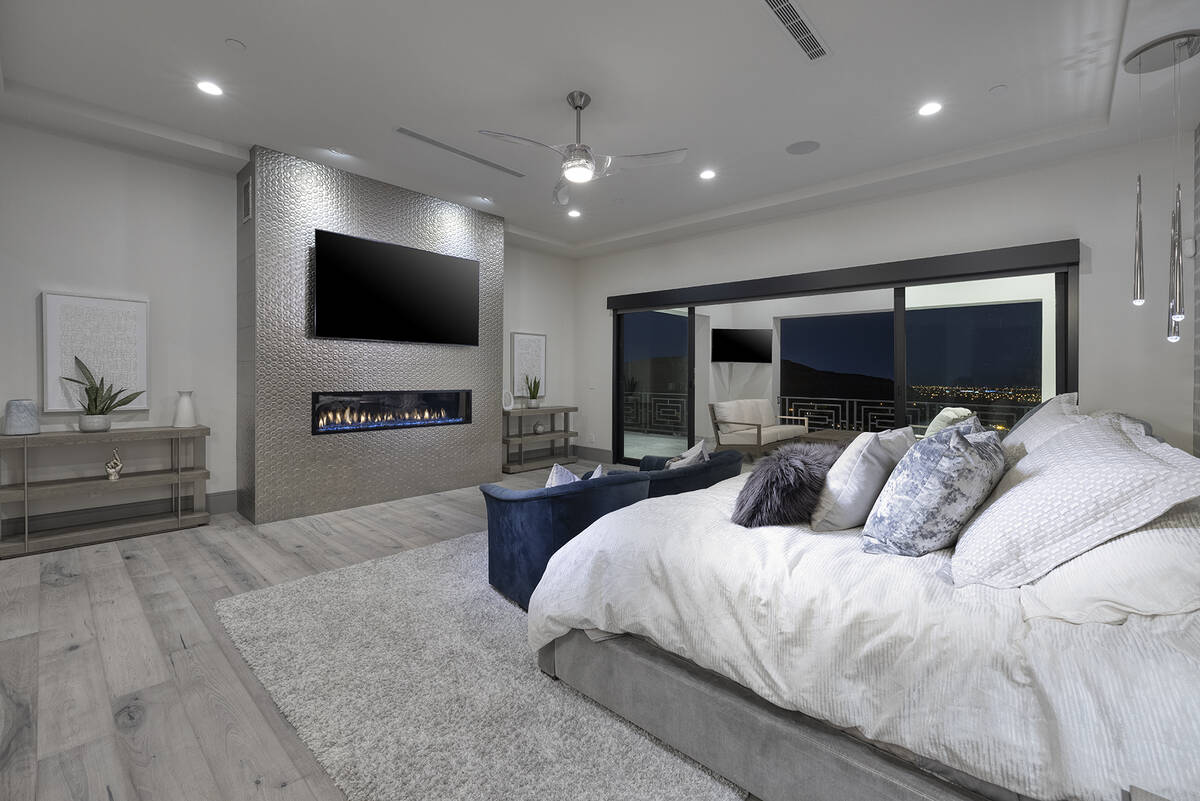 The master bedroom. (Las Vegas Sotheby’s International Realty)