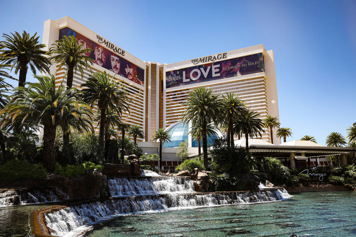 The Mirage on the Strip in Las Vegas, Monday, May 3, 2021. (Rachel Aston/Las Vegas Review-Journ ...