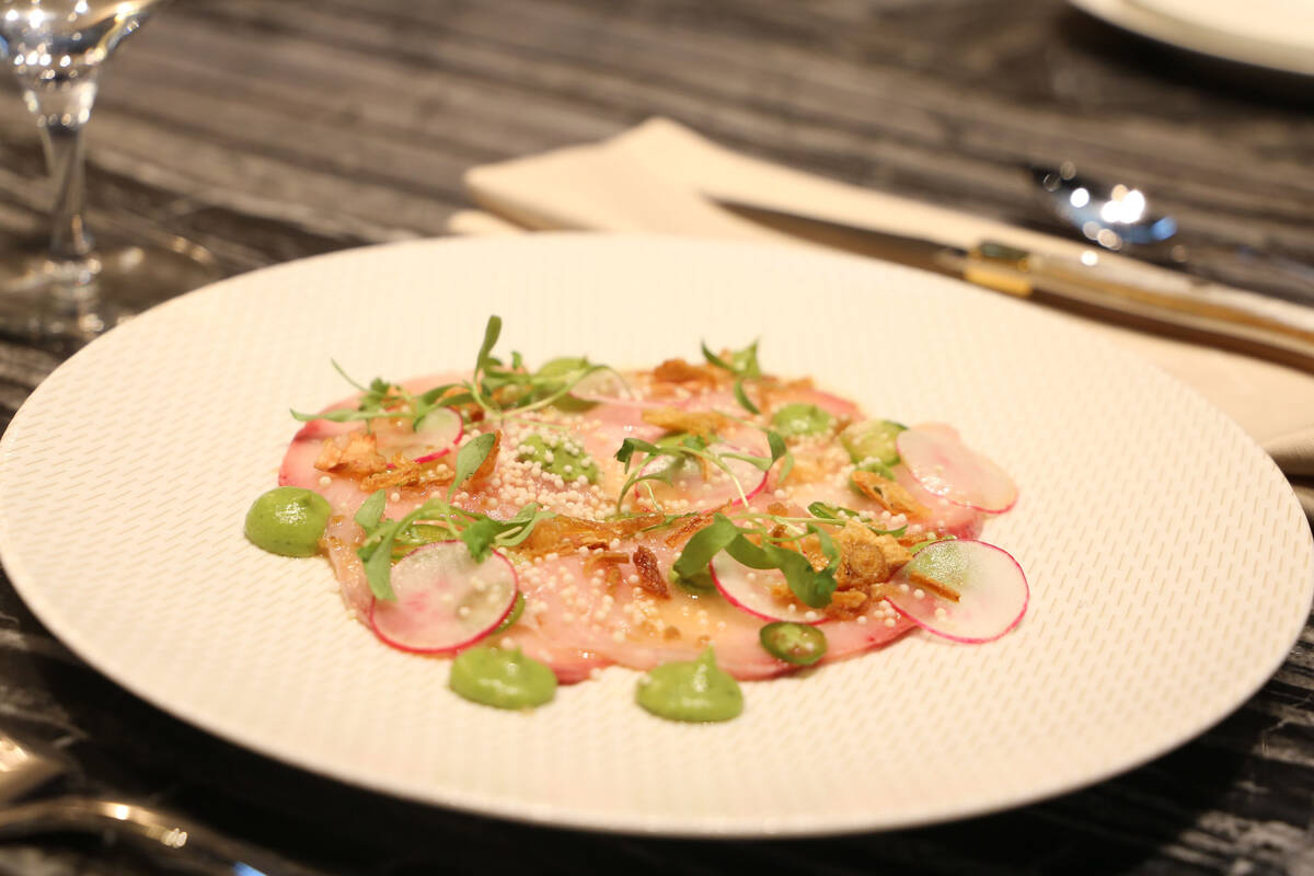 Hamachi crudo at Harlo. (Harlo)