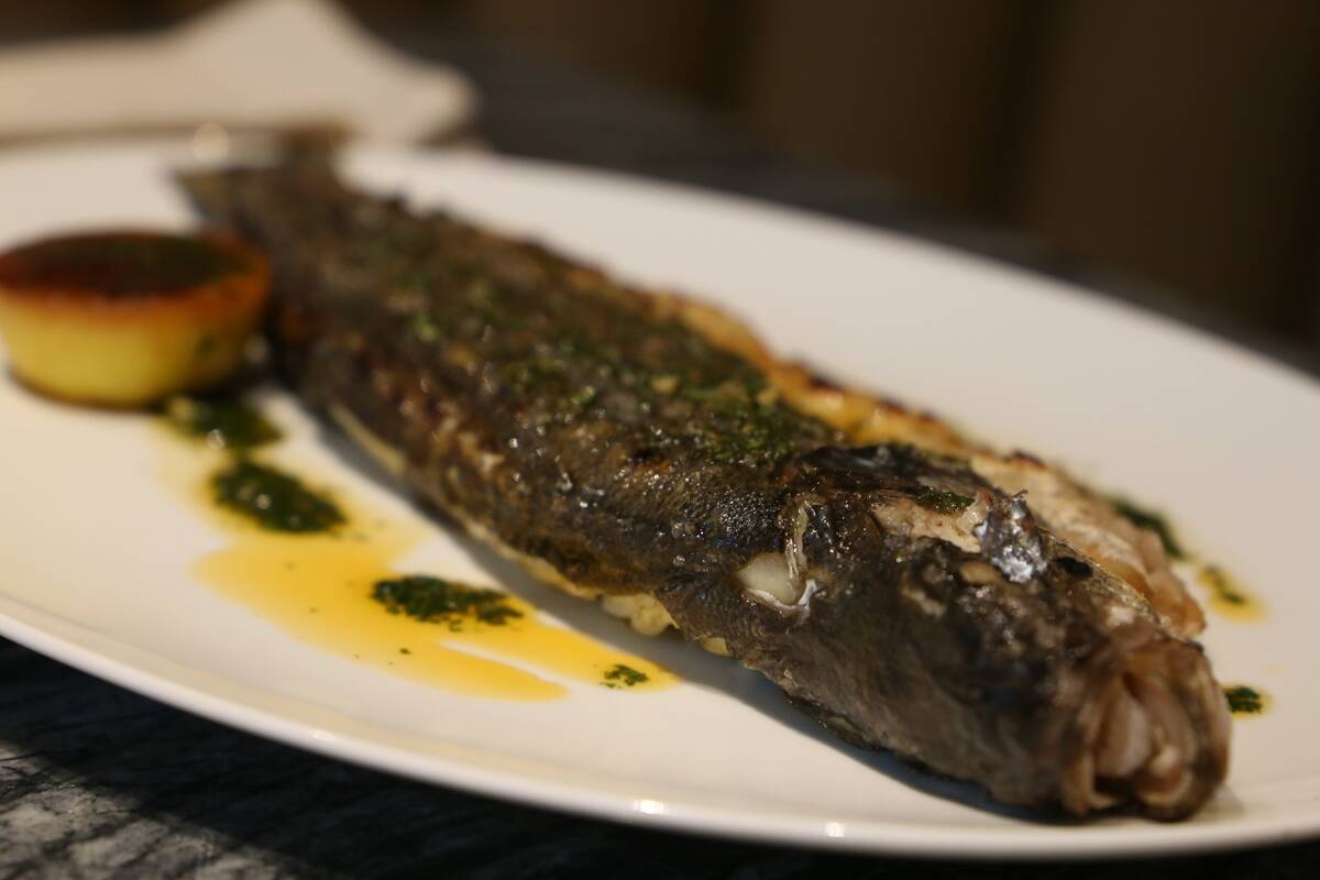 Whole roasted fish with chermoula at Harlo. (Harlo)