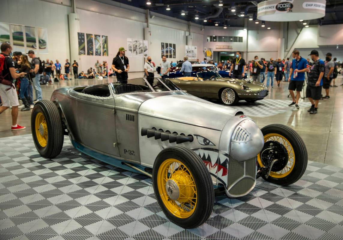One of the many custom vehicles by Chip Foose about his display during SEMA at the Las Vegas Co ...