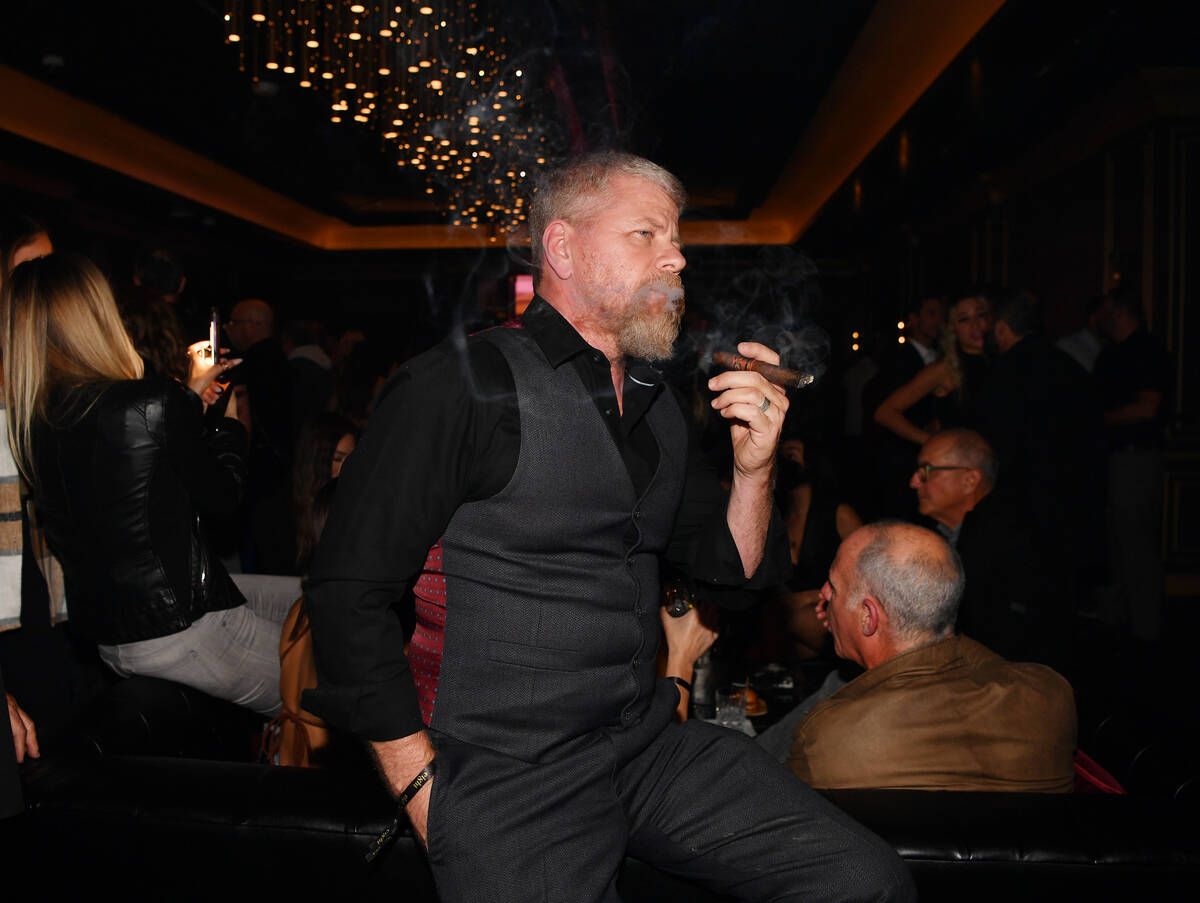 Actor Michael Cudlitz attends Eight Cigar Lounge grand opening at Resorts World Las Vegas on No ...