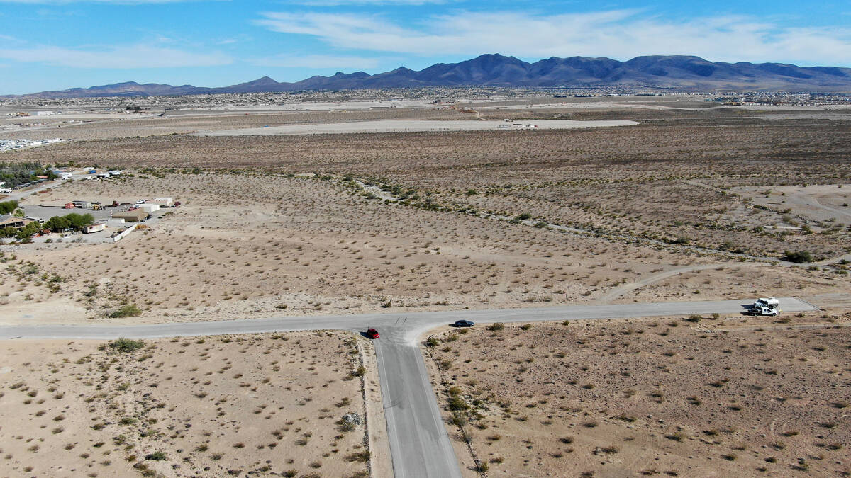 An aerial view of property for a 268-acre project south of the M Resort on Monday on November 8 ...