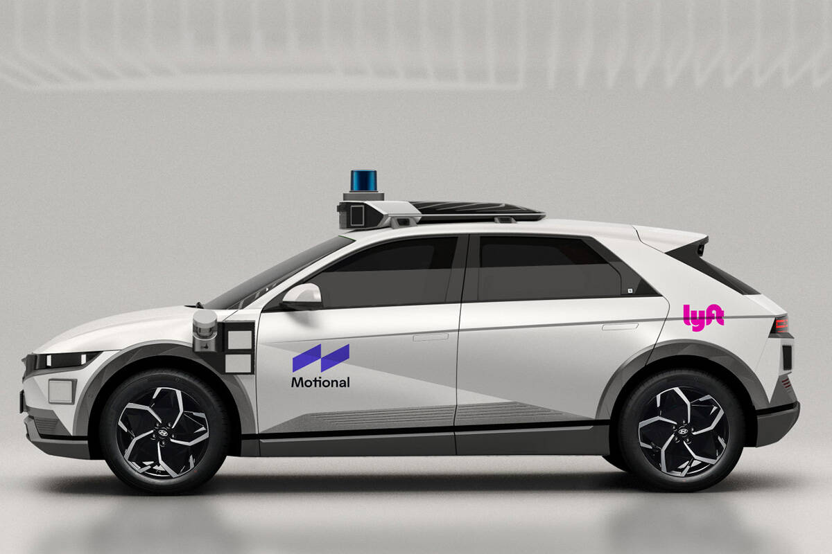 Motional's driverless robotaxi Lyft service will feature fully electric Hyundai IONIQ 5 vehicle ...