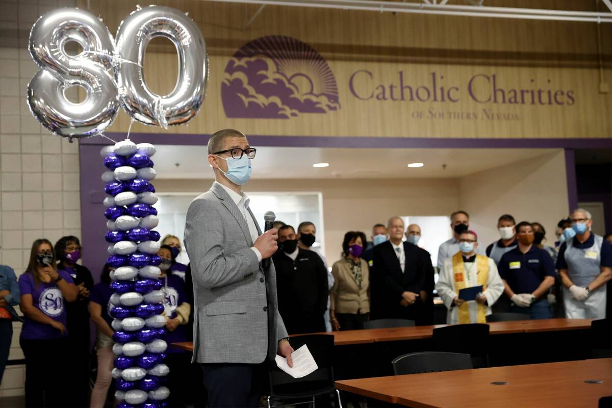 Marcus Valerio, senior vice president and chief administrative officer at the Catholic Charitie ...