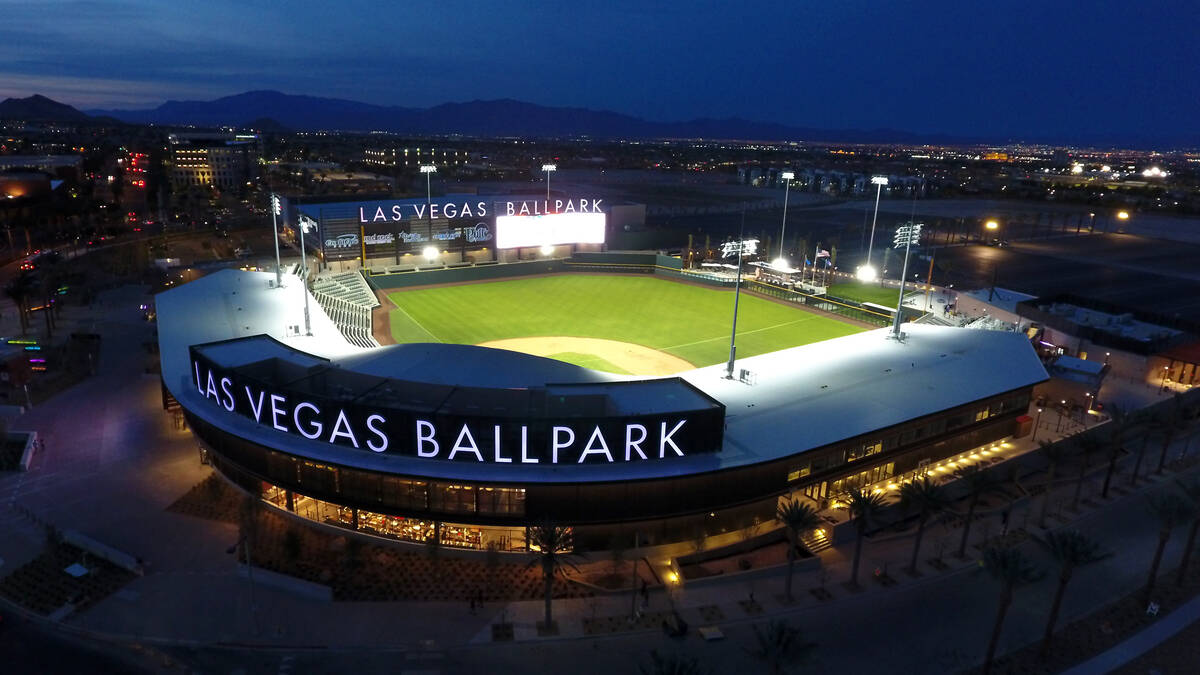 The Las Vegas Ballpark in Downtown Summerlin on April 8, 2019. (Michael Quine/Las Vegas Review- ...