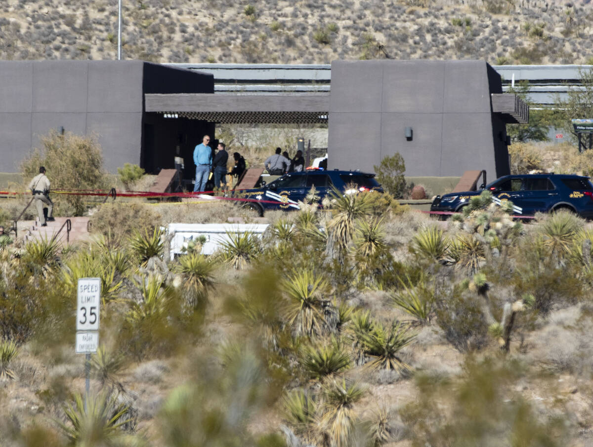 The Red Rock Canyon scenic loop is closed as the Las Vegas Metropolitan police is investigating ...