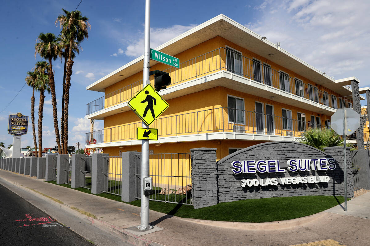 Siegel Suites on Las Vegas Boulevard in July 2020. (K.M. Cannon/Las Vegas Review-Journal) @KMCa ...