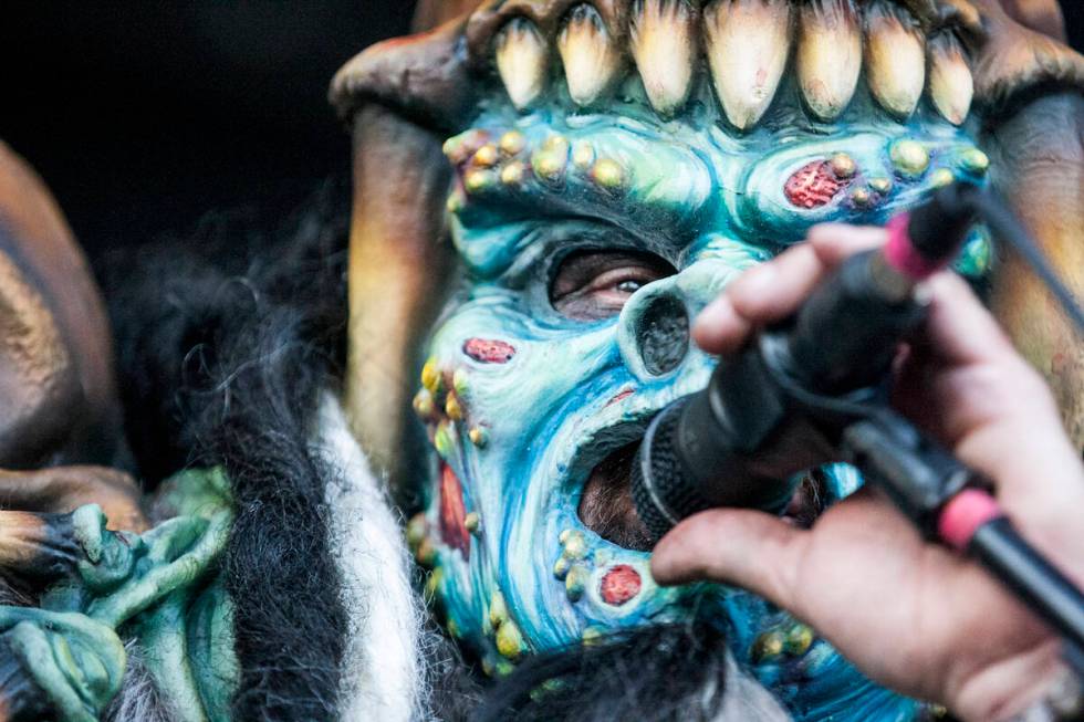 Brent Purgason (Pustulus Maximus) of GWAR performs at Vans Warped Tour at the Hard Rock Hotel a ...