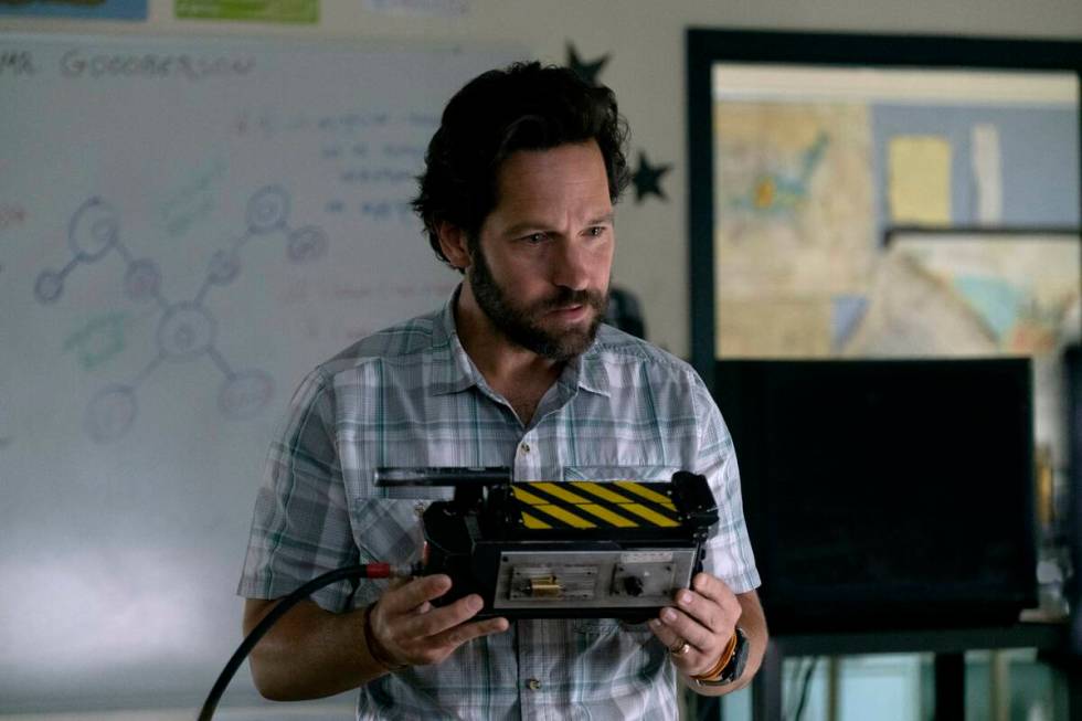 Paul Rudd stars as Gary Grooberson in "Ghostbusters: Afterlife." (Kimberly French/Sony Pictures ...
