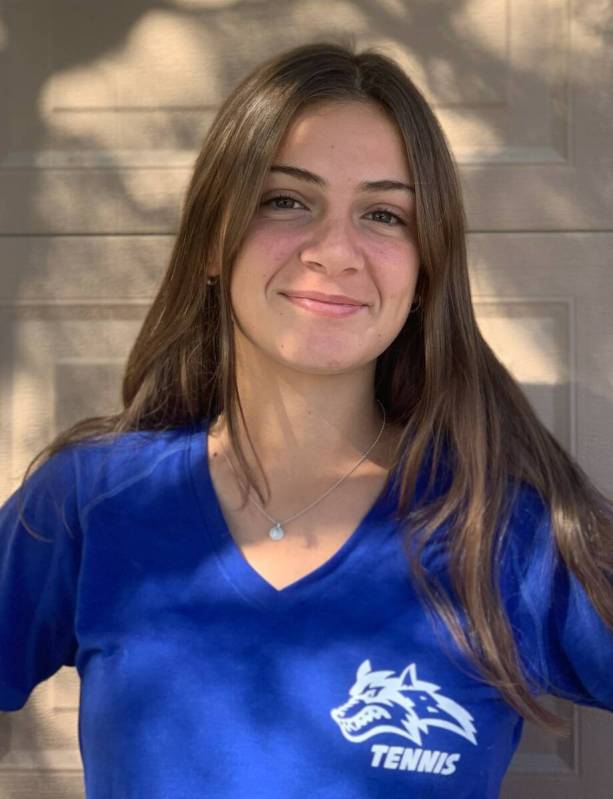 Basic's Carmela Garcia-Rubio is a member of the Nevada Preps All-Southern Nevada girls tennis team.