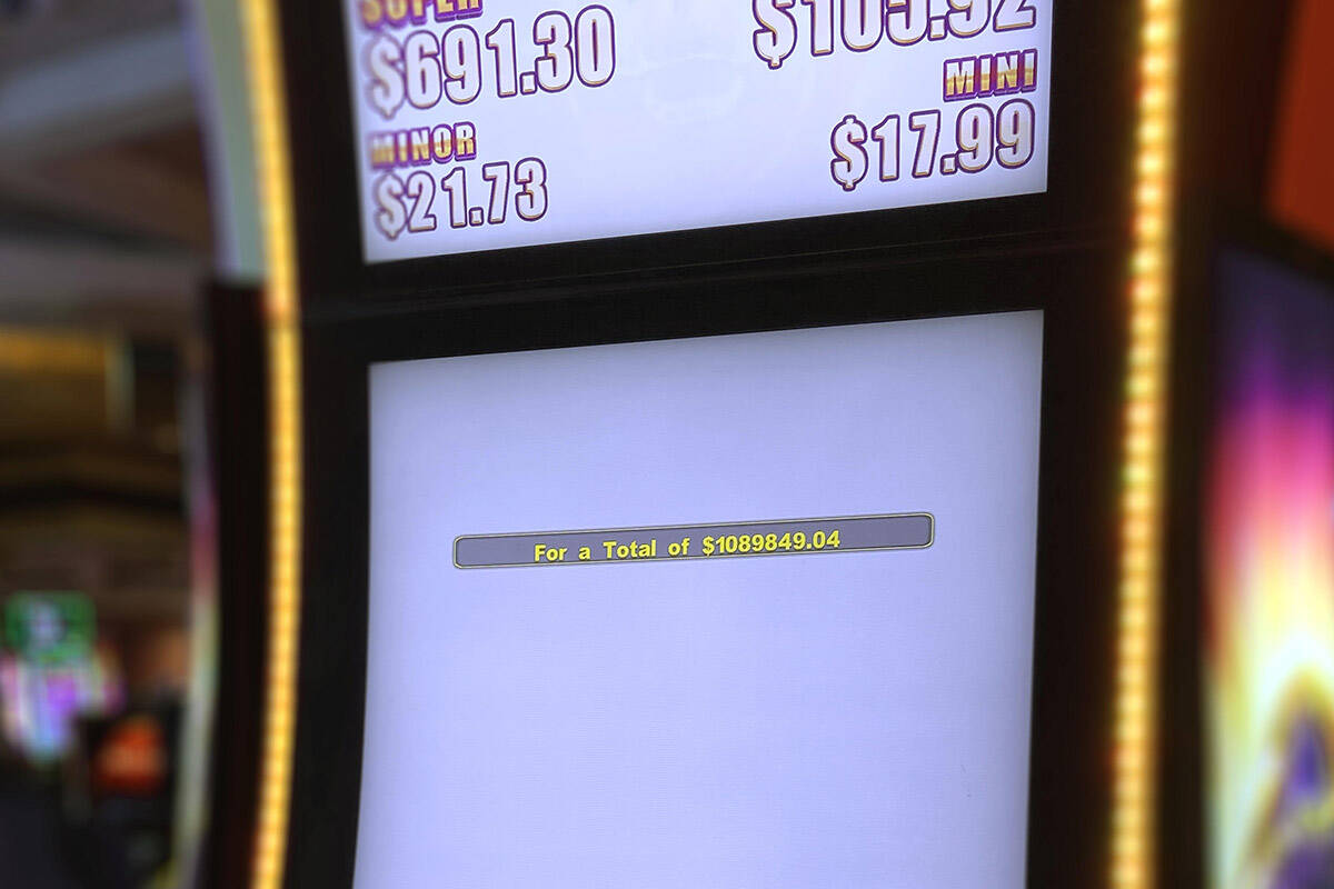 A Buffalo Grand progressive slot machine at Treasure Island paid out more than $1M to an anonym ...