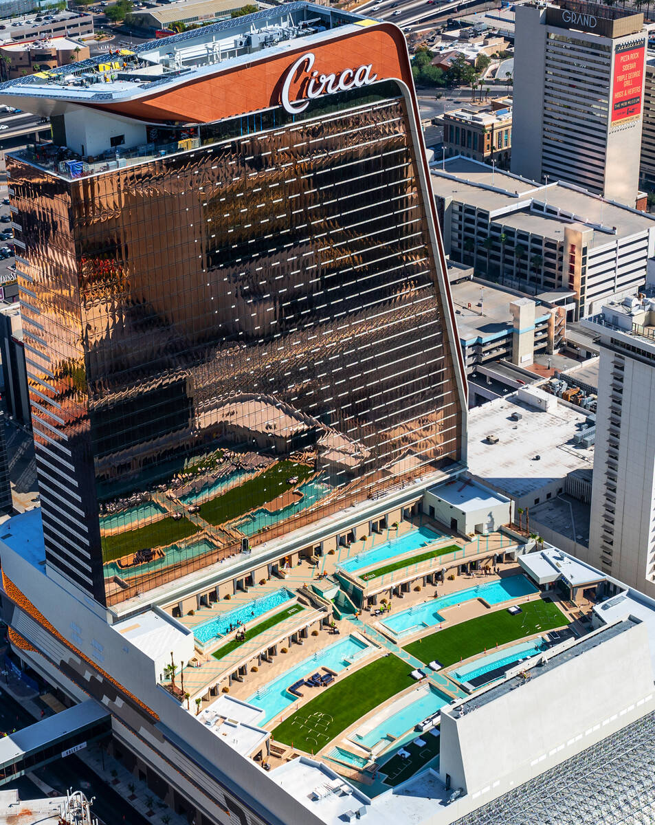 A view of the Circa hotel tower. (Tom Donoghue)
