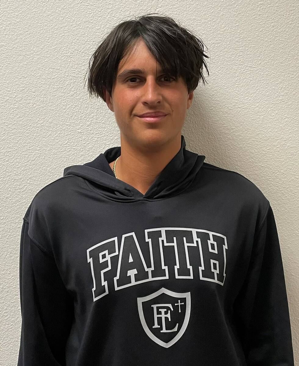 Faith Lutheran's Stephen Dobrev is a member of the Nevada Preps All-Southern Nevada boys tennis ...