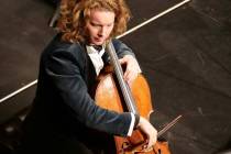 Las Vegas Philharmonic artist-in-residence Joshua Roman is shown performing at Reynolds Hall at ...