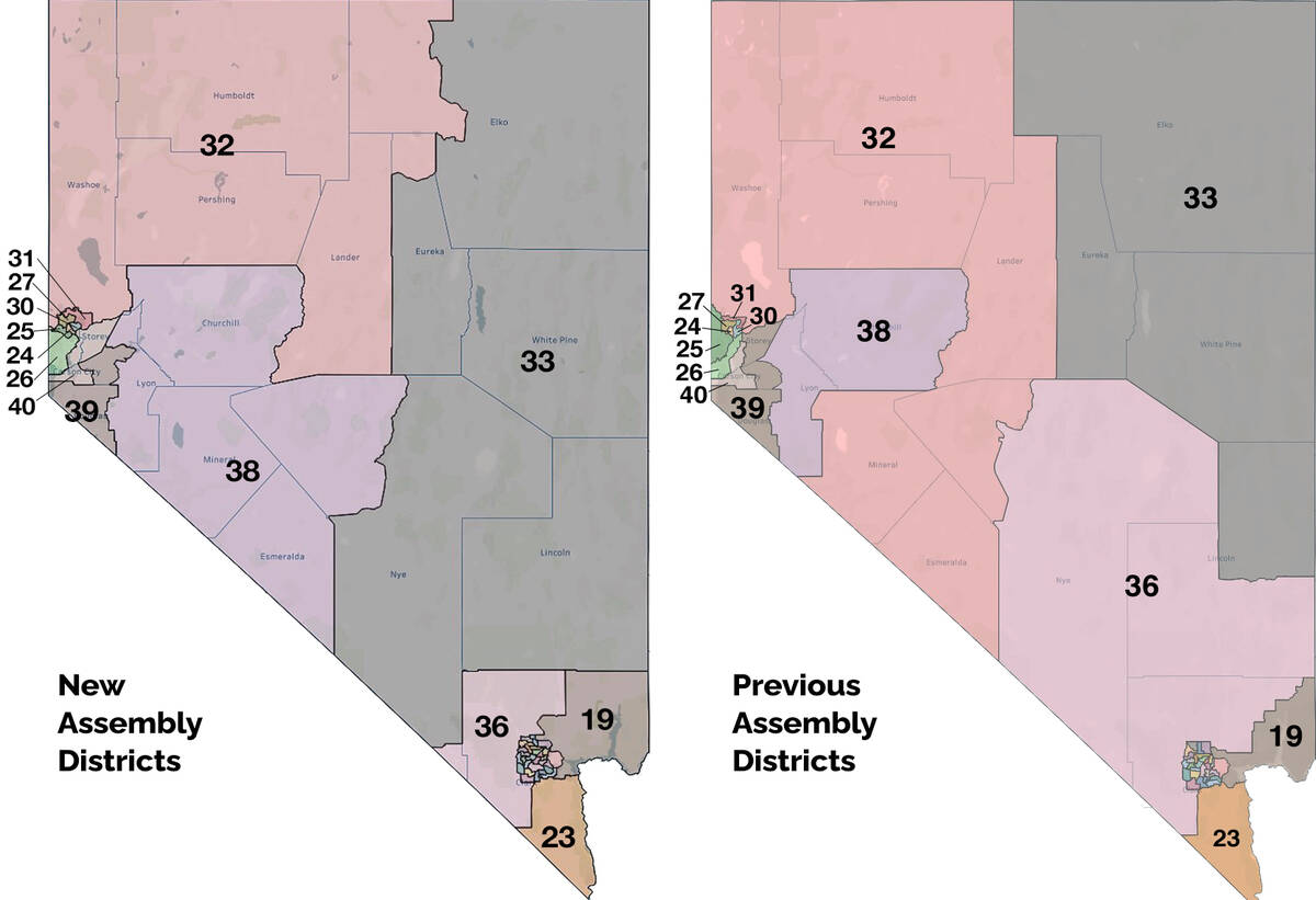 Final Assembly district map vs. current district map