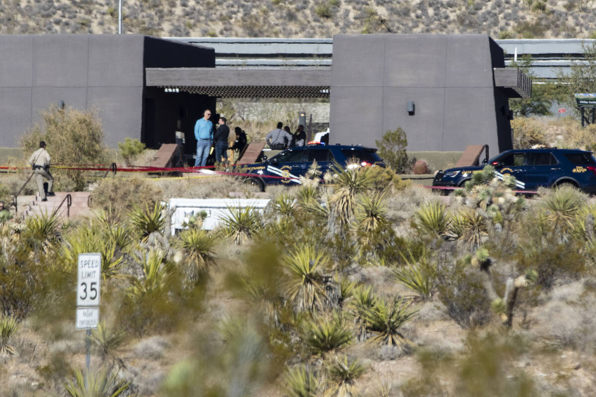 The Red Rock Canyon scenic loop is closed as the Las Vegas Metropolitan police investigate an O ...