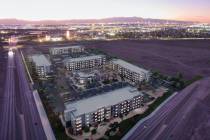 An artist's rendering of a new 265-unit apartment complex in Henderson's Cadence community. (Co ...