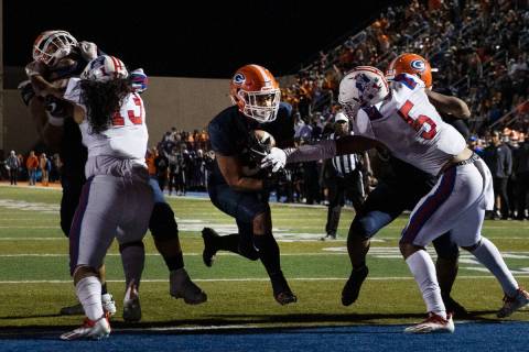Bishop Gorman running back Cam'ron Barfield (3) runs for a touchdown during the second half of ...