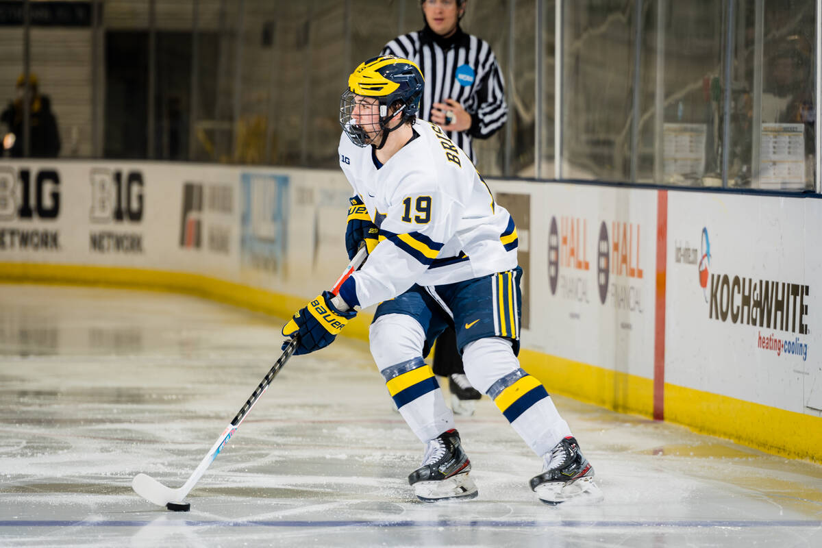 University of Michigan sophomore Brendan Brisson (Credit: Michigan Photography)