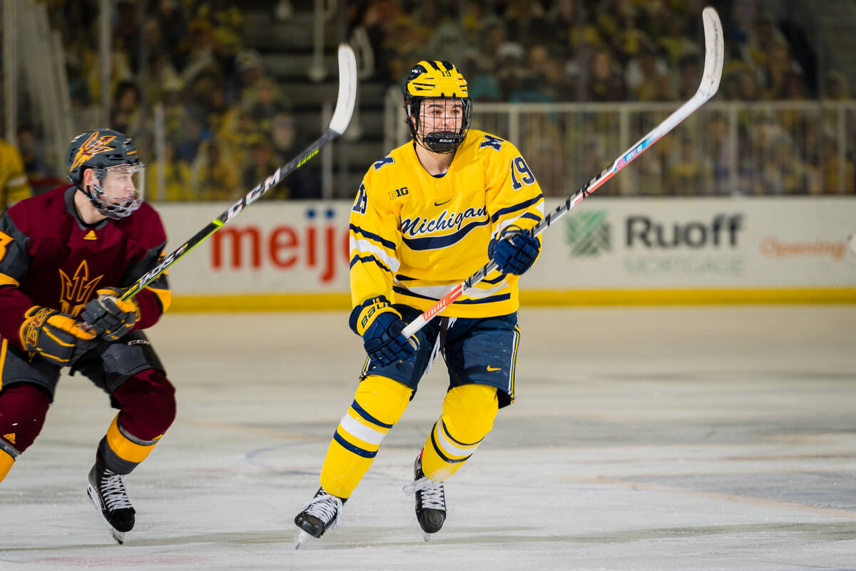 University of Michigan sophomore Brendan Brisson (Credit: Michigan Photography)