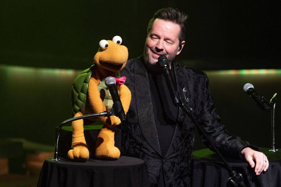 Terry Fator, shown with Winston The Impersonating Turtle, has returned residency at New York-Ne ...