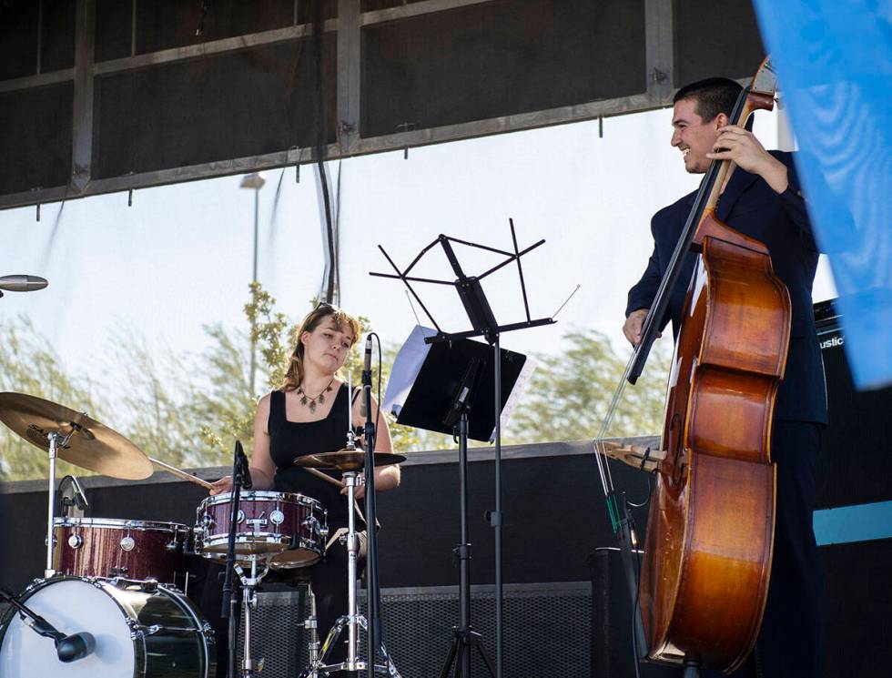 Members of the UNLV jazz ensemble perform in this Oct. 14, 2018 file photo. (Las Vegas Review-J ...