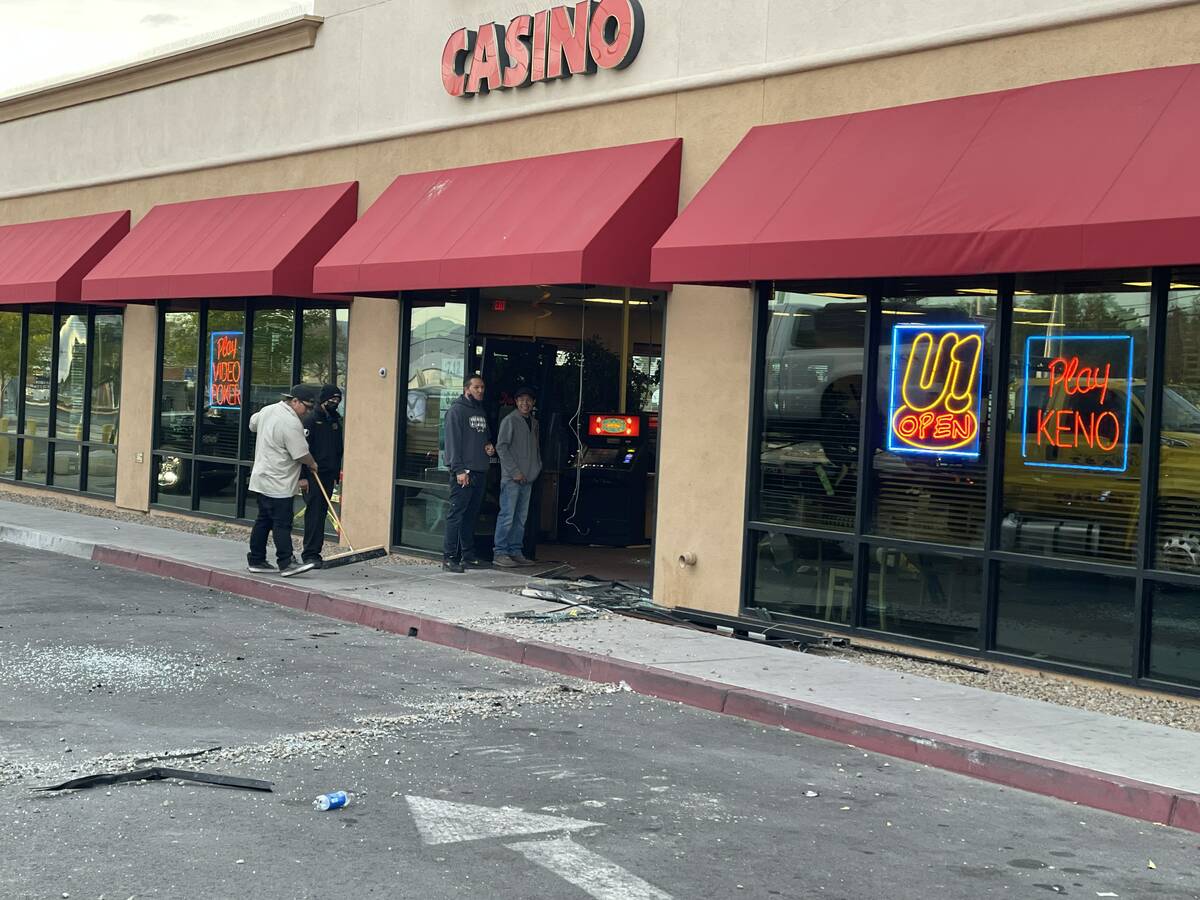 A pickup truck slammed into a Dotty's tavern in North Las Vegas. (North Las Vegas Police Depart ...