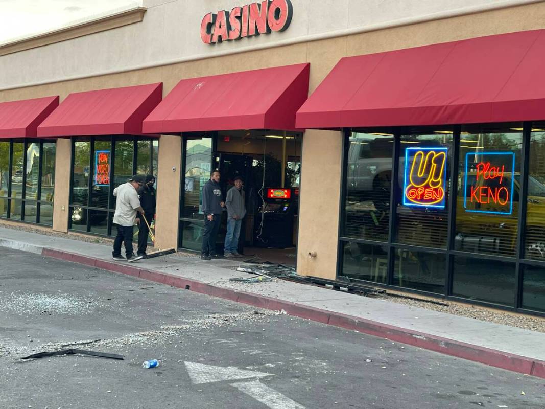 A pickup truck slammed into a Dotty's tavern in North Las Vegas. (North Las Vegas Police Depart ...