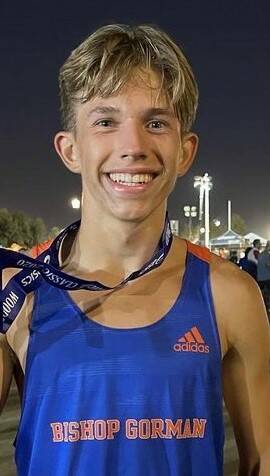 Bishop Gorman's Jordan Kreisberger is a member of the All-Southern Nevada boys cross country team.