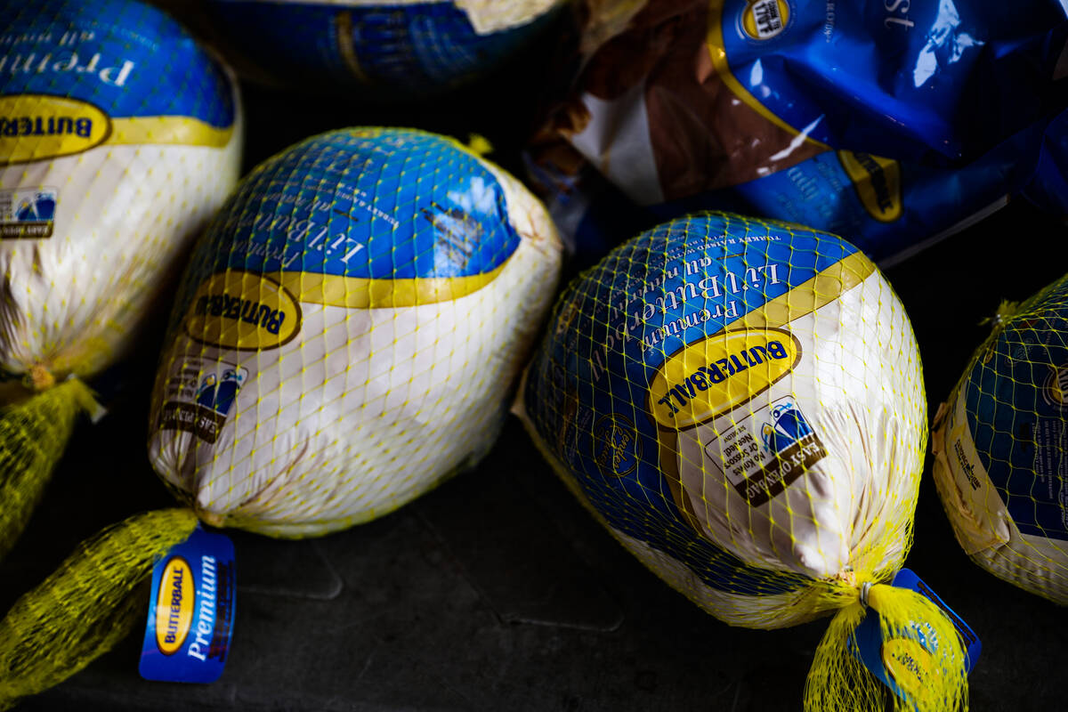 Turkeys to be delivered to senior citizens at the food pantry on Thursday, Nov. 18, 2021, at Ma ...