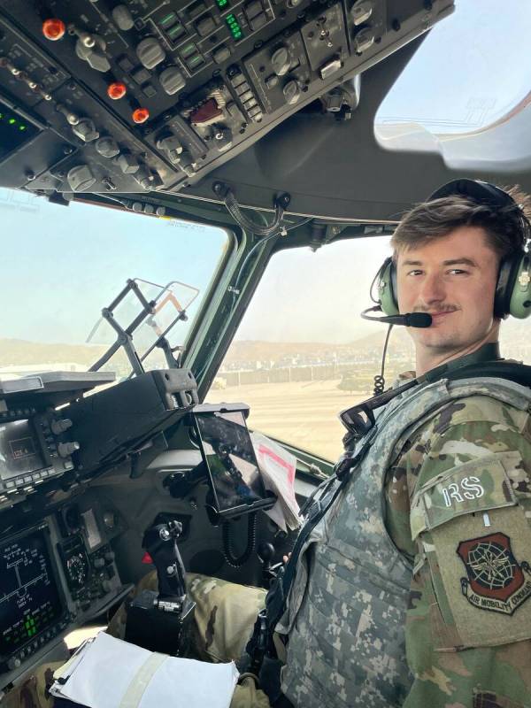 U.S. Air Force Capt. Christopher Hoffman in Afghanistan. (U.S. Air Force)
