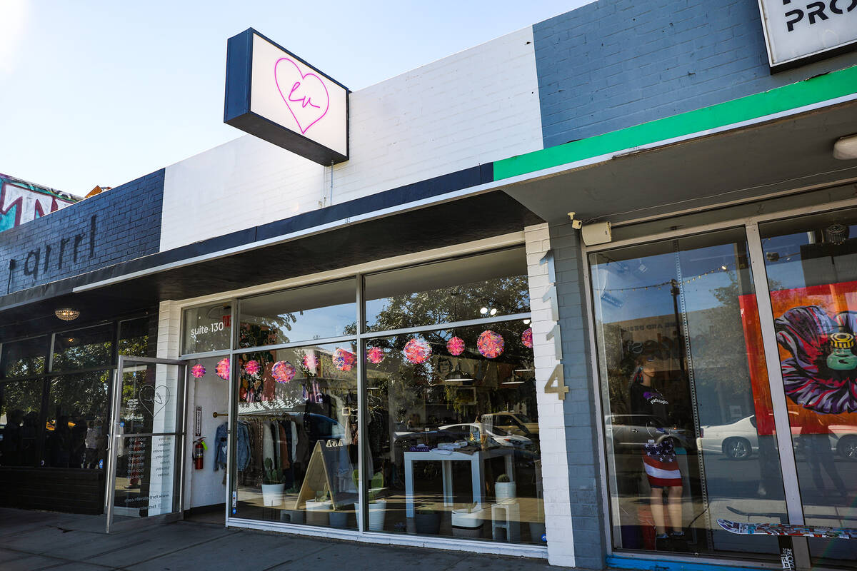 The boutique clothing store For the love, LV, in the Arts District in Las Vegas, Monday, Nov. 2 ...