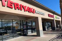 Teriyaki Madness, 10300 W. Charleston Blvd., remained closed Wednesday morning following a braz ...