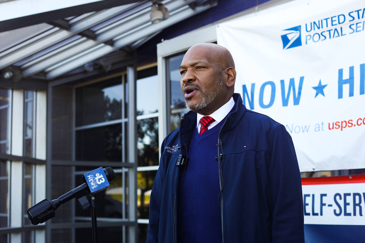 David James, manager of customer relations for Nevada/Utah district for the U.S. Postal Service ...