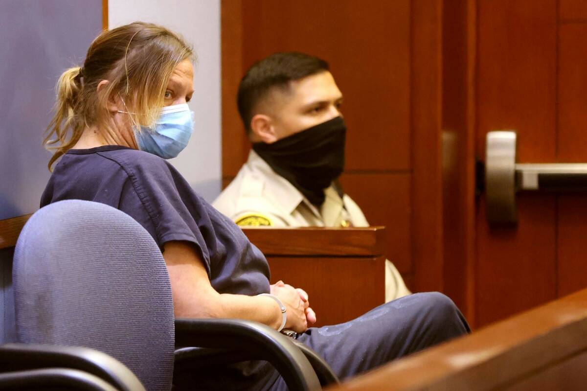 Joanna Debernardo appears in court at the Regional Justice Center in Las Vegas Wednesday, Nov. ...