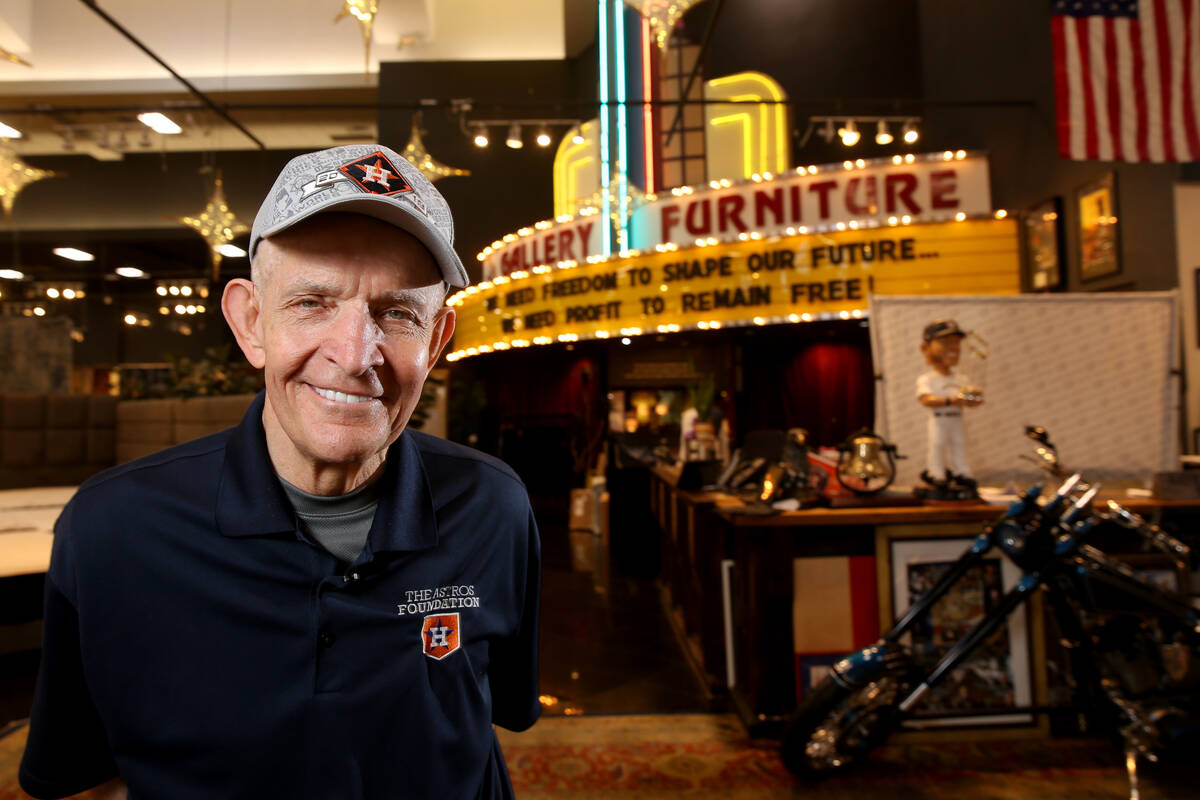 Houston furniture store owner Jim "Mattress Mack" McIngvale, 68, at his main store Tuesday, Nov ...