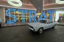 The 1967 Mercury Cougar owned by Review-Journal columnist John Katsilometes is shown at The Str ...