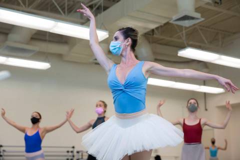 Mirella Costa Neto, who will play the Winter Fairy, rehearses for the upcoming presentation of ...