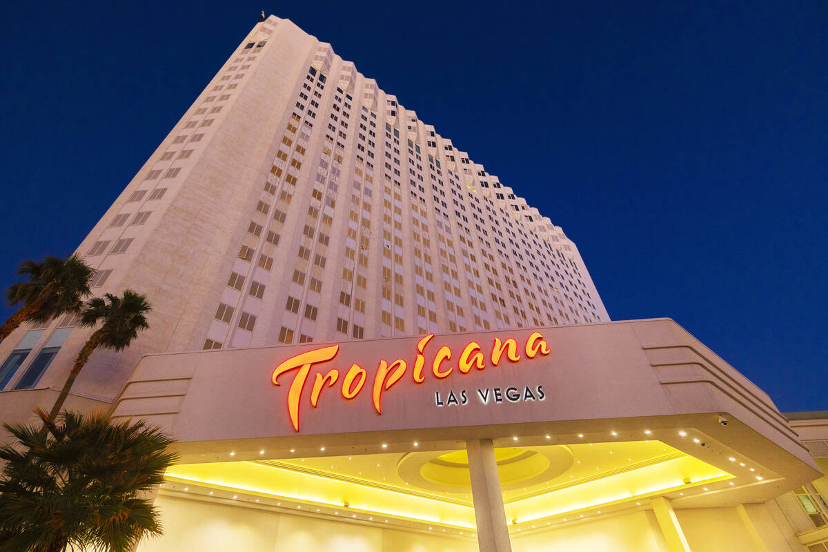 Tropicana Las Vegas on Wednesday, Dec. 1, 2021, in Las Vegas. (Benjamin Hager/Las Vegas Review- ...