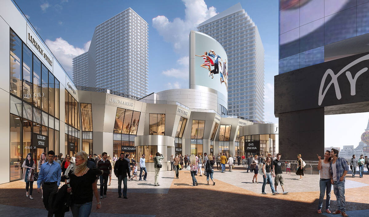 An artist's rendering of Project63, a four-story retail complex at the CityCenter complex on th ...