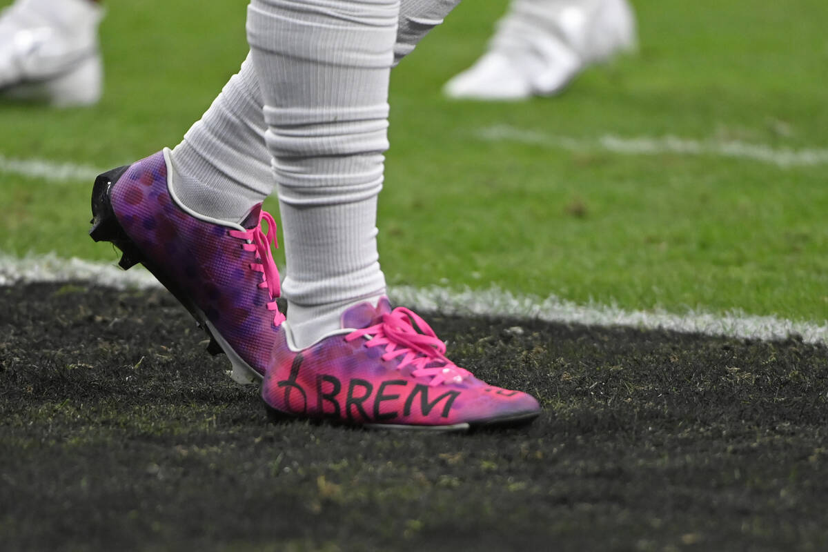 Washington Football Team running back Antonio Gibson (24) with My Cause My Cleats shoes before ...