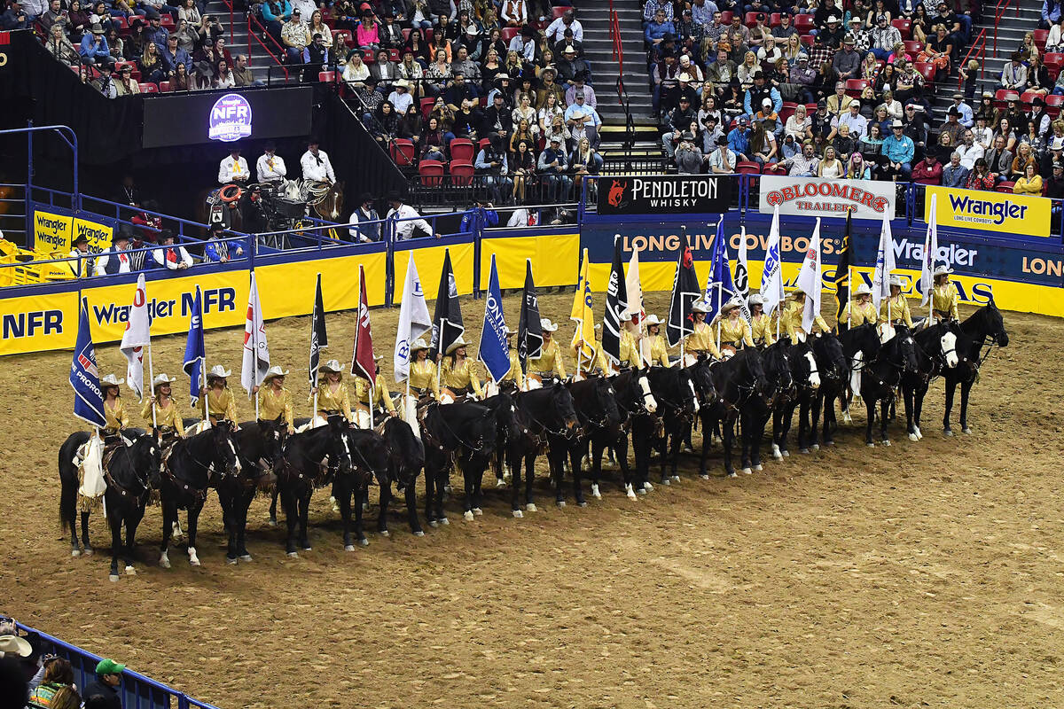 NFR Flag Girls provide rodeo’s pomp, pageantry National Finals Rodeo