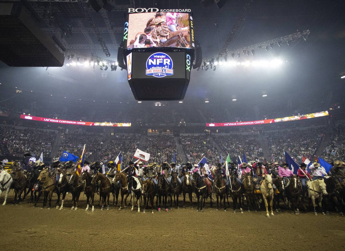 Competitors lined up   during the opening   ceremonial  to vie  successful  the 5th  circular  of the Wrangler ...