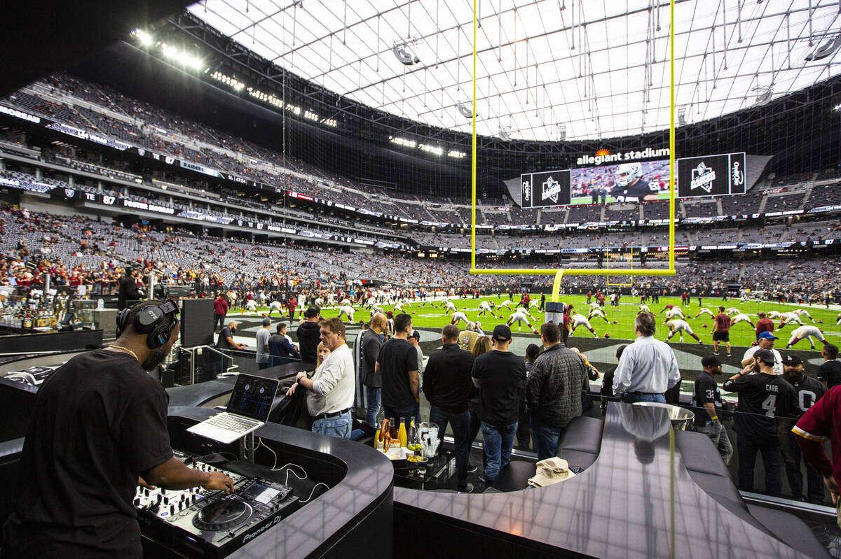 Wynn Field Club at Allegiant Stadium offers onlyinVegas experience