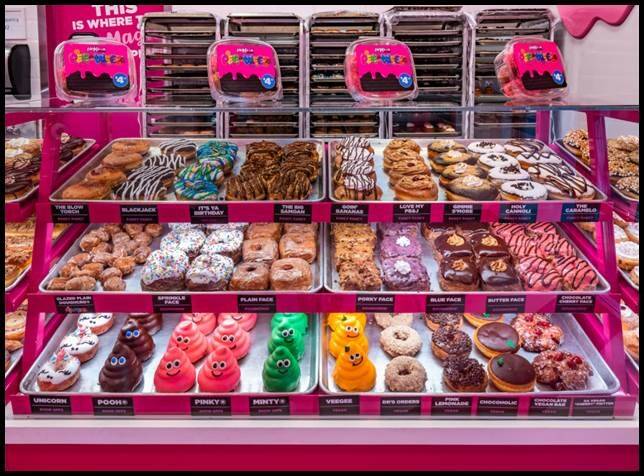 Some of the varieties available at Pinkbox Doughnuts. (Pinkbox Doughnuts)