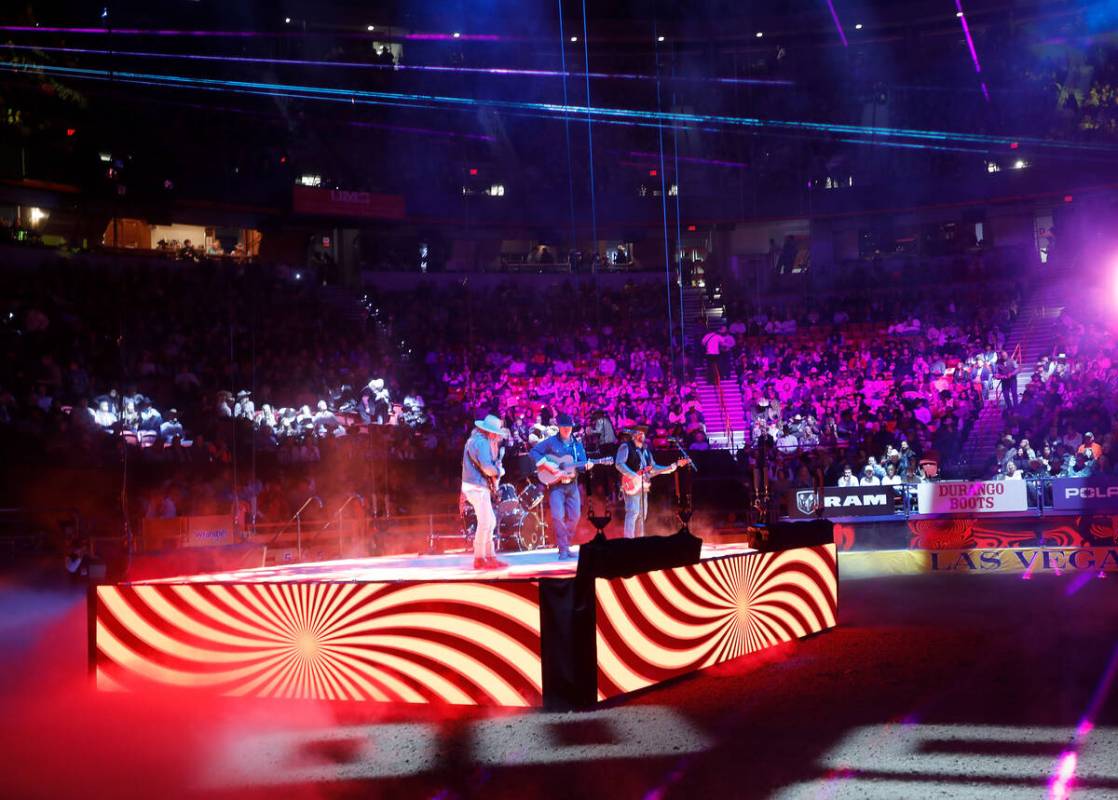 Canadian country singer and songwriter Corb Lund performs before the eighth go-round of the Nat ...